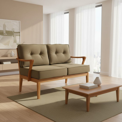 Banc gris Salle à manger moderne Pouf Textile Mobilier de siège de luxe Design