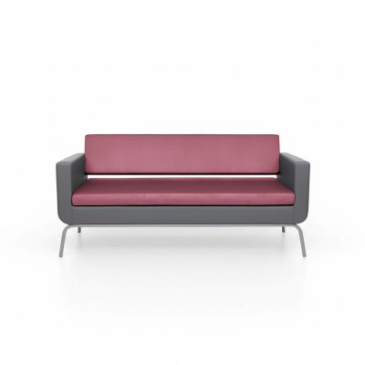 Gris-Rose Canapé de luxe 3 places de haute qualité avec un revêtement de designer