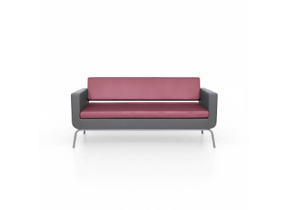 Gris-Rose Canapé de luxe 3 places de haute qualité avec un revêtement de designer