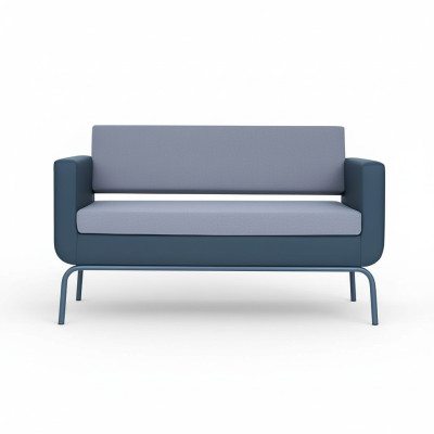 Canapé rembourré gris Designer 3 places Imitation cuir 3 places Canapé Moderne nouveau