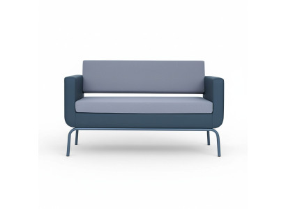 Canapé rembourré gris Designer 3 places Imitation cuir 3 places Canapé Moderne nouveau