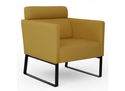 Fauteuil de salon marron, fauteuil de relaxation, salon textile, fauteuil de luxe individuel 1 place
