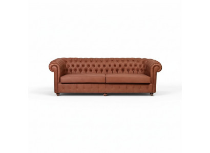 Canapé Chesterfield 3 places marron pour le salon moderne