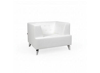 Fauteuil TV Blanc Fauteuil Salon Fauteuil Simple Chambre À Vivre Club Chaise Relax