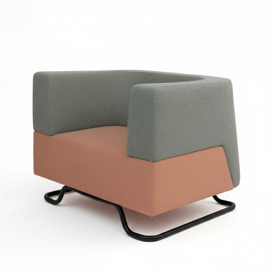 Moderne fauteuil vert monoplace fauteuil rembourré mobilier de bureau meubles