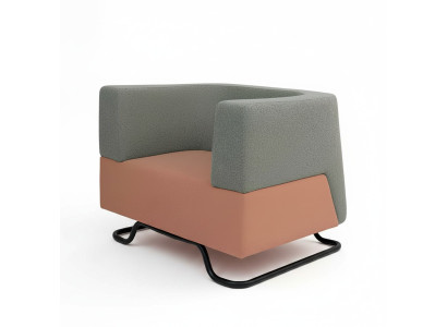 Moderne fauteuil vert monoplace fauteuil rembourré mobilier de bureau meubles