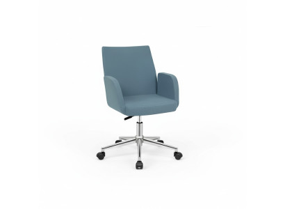 Chaise de bureau bleue, chaise pivotante de bureau design, chaise de direction de luxe nouvellement设计ée