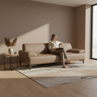 Marron Deux places Salon Rembourrage 2 places Moderne Canapé 2 places neuf