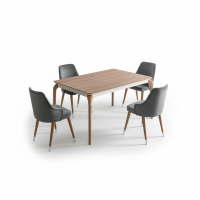Luxe Salle à manger Ensemble Table à manger 6x Chaises 7 pcs Moderne Table Ensemble de salle à manger nouveau