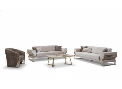 Ensemble de canapé de designer 3+3+1 places Moderne Ensemble de canapé complet neuf