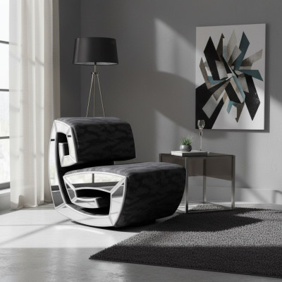 chaise de club design exclusive pour une seule personne, chaise rembourrée, meuble élégant