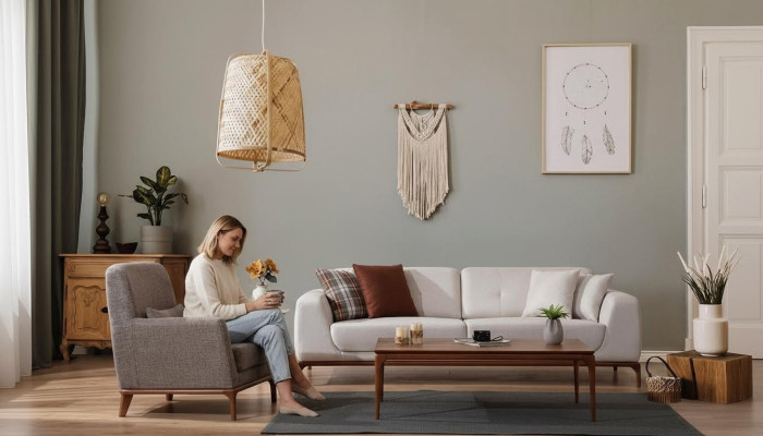 Ensemble de canapé blanc luxueux Canapé 3 places Fauteuil Tissu Moderne Moderne Ensemble neuf