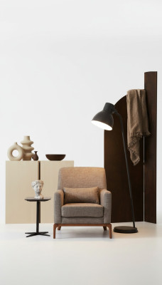 Fauteuil classique TV 1 place canapé Designer Textile Sofas Upholstery