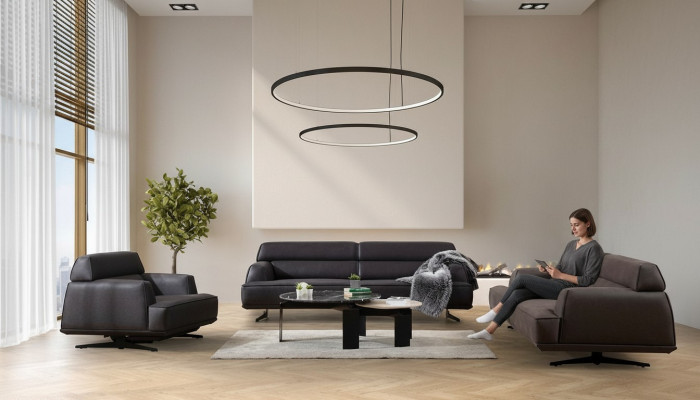 Ensemble de canapé 3 3 1 place Moderne Ensemble Complet Suite de Rembourrage Set de Canapé