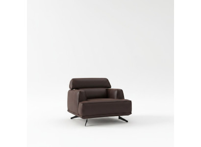 Designer Fauteuil marron Mobilier rembourré Salon Fauteuil une place Mobilier de salon