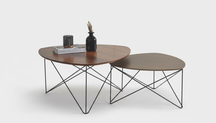 Table basse Table de salon Table de luxe 2x Table d'appoint Table neuve