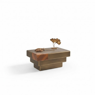 Table basse Marron Table de salon Table de luxe Tables basses Table d'appoint Table