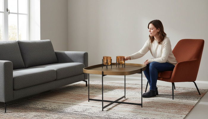 Table basse rectangulaire Table de salon de luxe Tables basses Table d'appoint Table