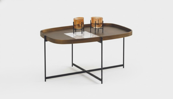 Table basse rectangulaire Table de salon de luxe Tables basses Table d'appoint Table