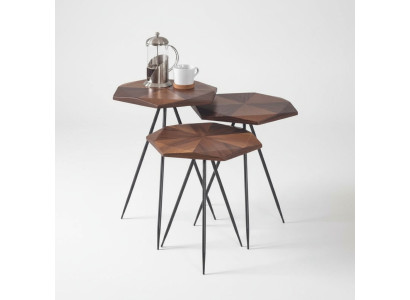 Ensemble 3x Table basse Table basse Table d'appoint Table de salon Design Tables