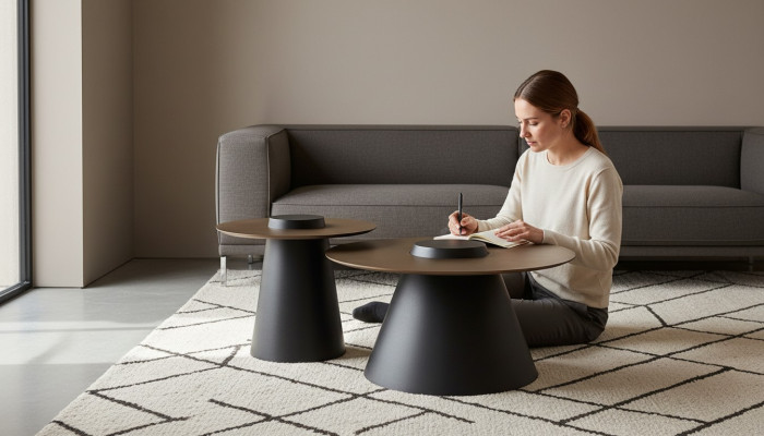 Table basse moderne 2x Table basse Table d'appoint Table de designer Tables Nouveau