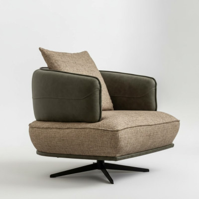 Fauteuil Conception Canapé Canapé Textile Salon de Détente de Luxe Club de Télévision Siège Rembourrage