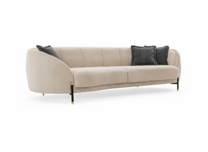Revêtement de canapé beige Canapé 4 places Canapés Tissu Design Canapé Mobilier nouveau