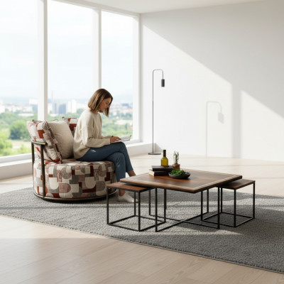 Tissu de design Canapé Multicolore Fauteuil 1 place Canapé Rembourrage Salons Club neufs