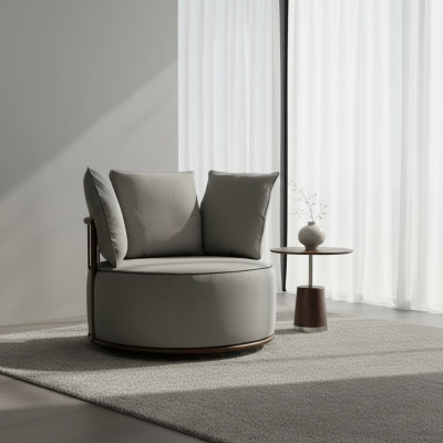 Design de fauteuil moderne Canapé Trois places de luxe Relax Tissu Salon Rembourrage neuf