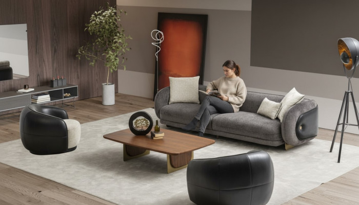 Ensemble de canapés gris moderne ensemble de canapés 3 places 2 fauteuils ensemble de salon