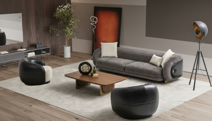 Ensemble de canapés gris moderne ensemble de canapés 3 places 2 fauteuils ensemble de salon