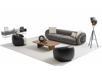 Ensemble de canapés gris moderne ensemble de canapés 3 places 2 fauteuils ensemble de salon