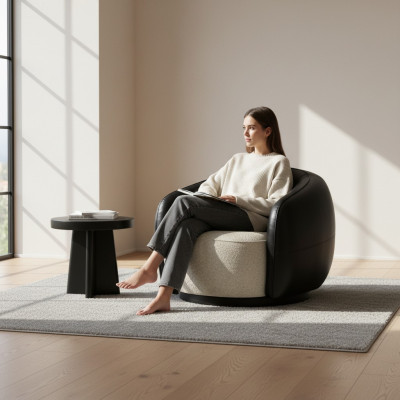 Conception de fauteuil moderne Sofa en tissu de siège de luxe détente Textiles Lounge tapisserie nouvelle