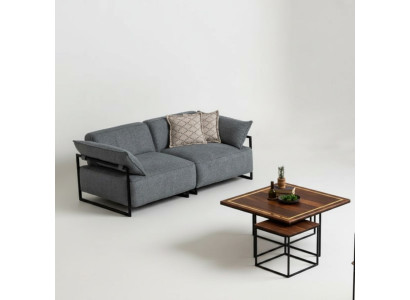 Salon Canapé en textile 3 places Mobilier de luxe Design de siège Canapé Lounge neuf