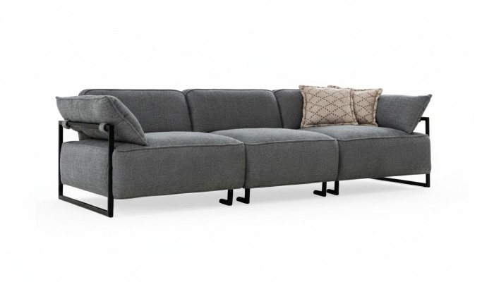 Salon Canapé en textile 3 places Mobilier de luxe Design de siège Canapé Lounge neuf