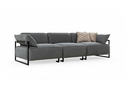 Salon Canapé en textile 3 places Mobilier de luxe Design de siège Canapé Lounge neuf