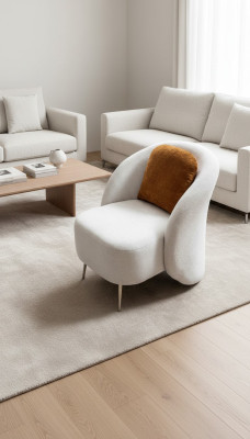 Fauteuil blanc Canapé design Sofa Siège Luxe nouveau Détente Lounge Club Rembourrage Meubles
