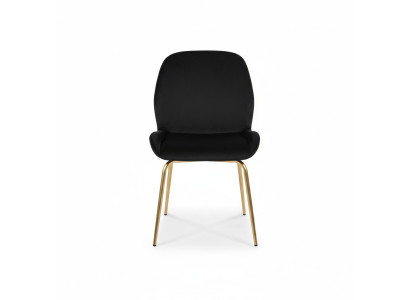 Fauteuil inclinable rembourré noir Chaise de salle à manger design Chaises de cuisine modernes