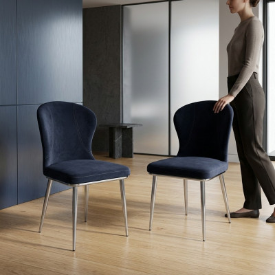 Meubles Chaises noires Chaise de salle à manger Design de chaise Rembourrage Mobilier de luxe Nouveau