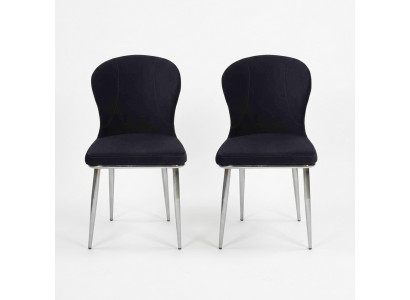 Meubles Chaises noires Chaise de salle à manger Design de chaise Rembourrage Mobilier de luxe Nouveau