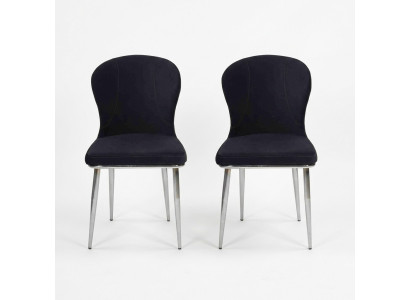 Meubles Chaises noires Chaise de salle à manger Design de chaise Rembourrage Mobilier de luxe Nouveau