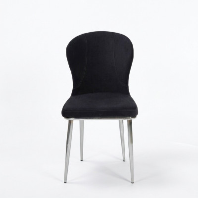Groupe de six chaises de la suite, ensemble de chaises avec tissu d'ameublement pour la salle à manger, neuf.