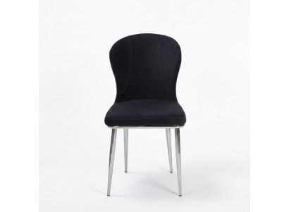 Groupe de six chaises de la suite, ensemble de chaises avec tissu d'ameublement pour la salle à manger, neuf.