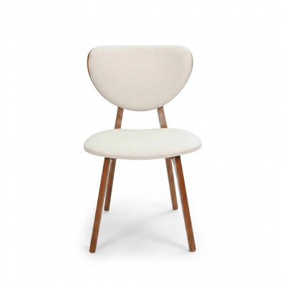 Modern White 6x Chairs Wooden Chair Single Seater Chair without Armrests new  Chaises blanches modernes en bois 6x Chaise individuelle sans accoudoirs neuve