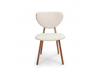 Modern White 6x Chairs Wooden Chair Single Seater Chair without Armrests new  Chaises blanches modernes en bois 6x Chaise individuelle sans accoudoirs neuve