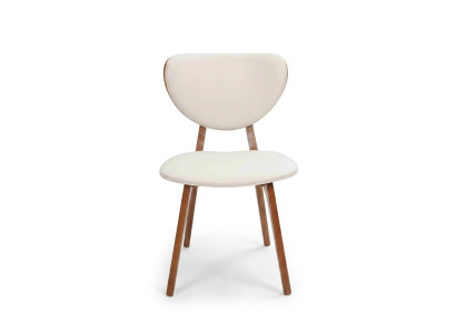 Modern White 6x Chairs Wooden Chair Single Seater Chair without Armrests new  Chaises blanches modernes en bois 6x Chaise individuelle sans accoudoirs neuve