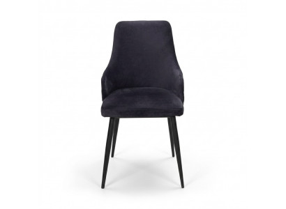 Chaise noire moderne Siège rembourré Mobilier de designer Cuisine Chaises à cadre en bois