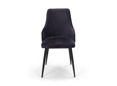 Chaise noire moderne Siège rembourré Mobilier de designer Cuisine Chaises à cadre en bois