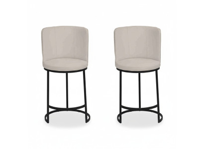 Salle à manger Tabouret de bar Design 2x Chaises de bar Siège rembourré Mobilier moderne