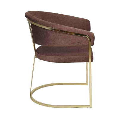 Salle à manger moderne 2x Chaises Designer Luxe éléments en acier inoxydable Textile neuf.